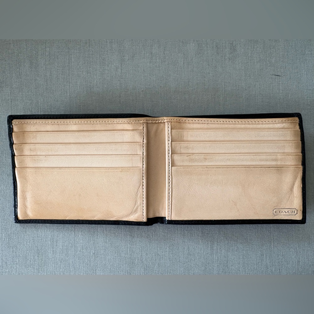 COACH Black Leather Wallet - Picture 2 of 3